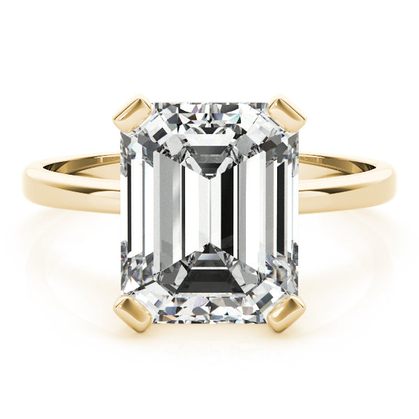 Noemi Emerald Lab Grown Diamond Solitaire Engagement Ring IGI Certified-VIRABYANI